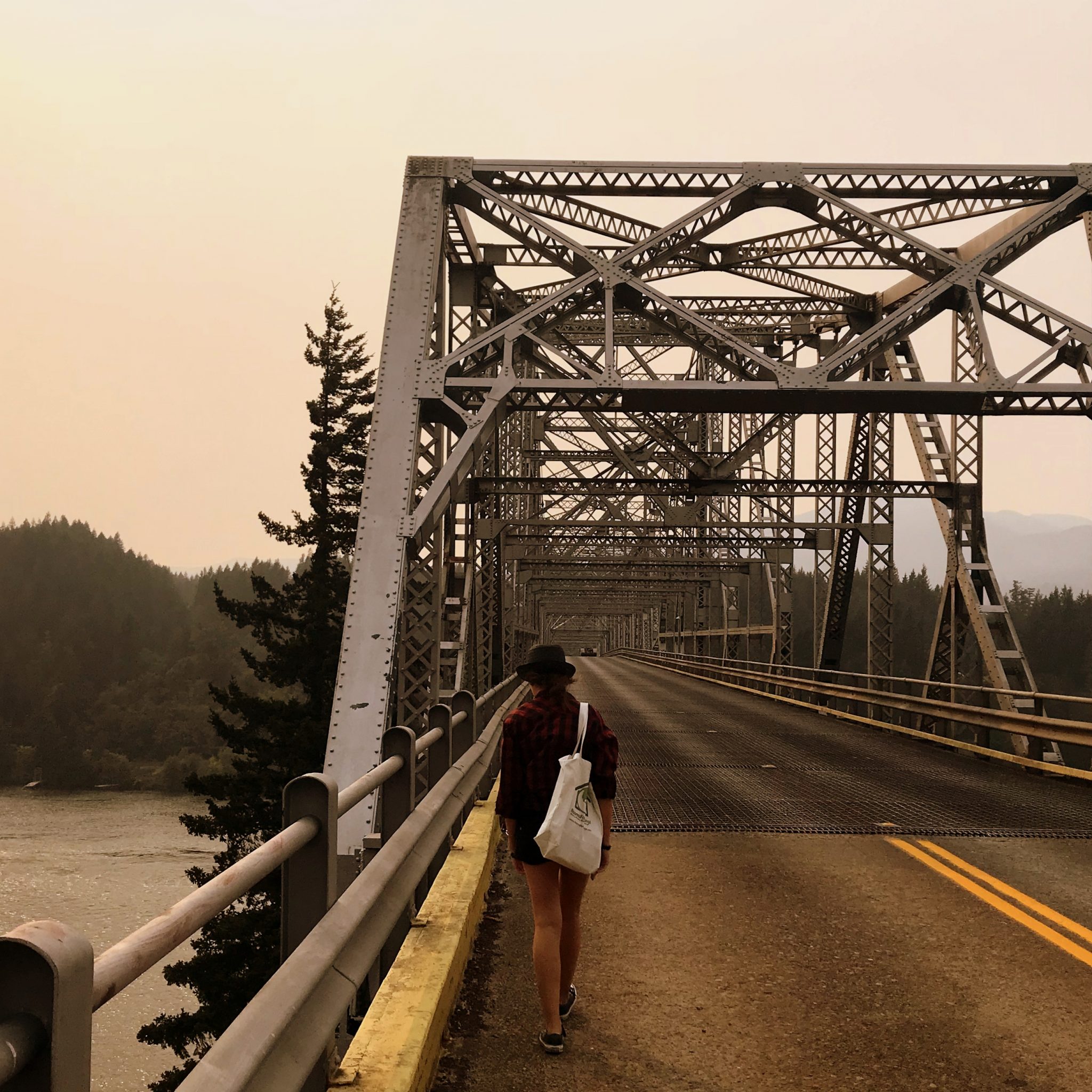 Walk (or drive) across the Bridge of the Gods to set foot in the state of Washington.
